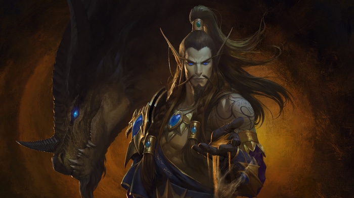 Nozdormu and Dragon in World of Warcraft: Dragonflight 4K