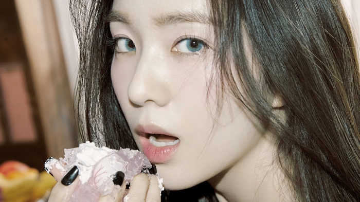 Irene eating cake