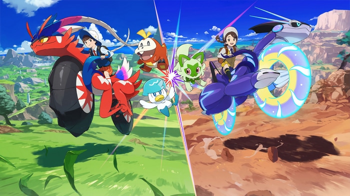 Pokemon Scarlet and Violet: Koraidon, Miraidon, Sprigatito, Fuecoco, Quaxly 4K