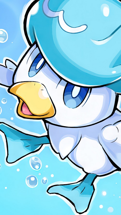 Quaxly Pokemon Scarlet and Violet Art