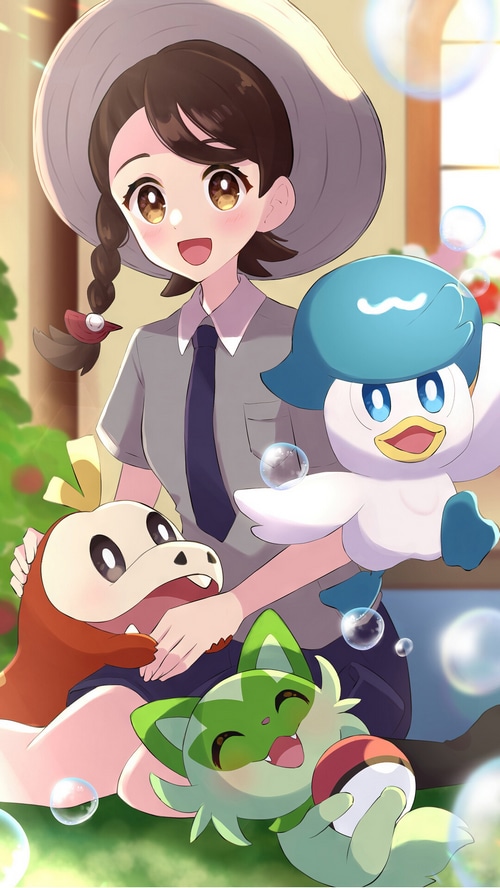 Juliana and Pokemon Scarlet and Violet characters