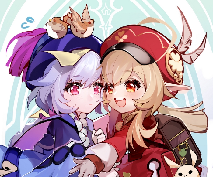 Klee and Qiqi from Genshin Impact