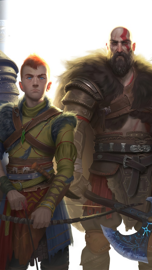 Kratos and Atreus from God of War Ragnarok