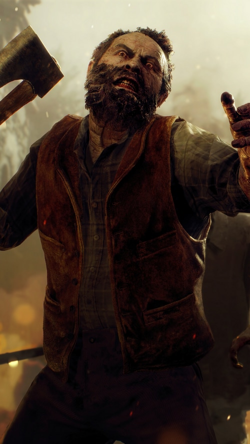 Resident Evil 4 Remake Ganado with Axe