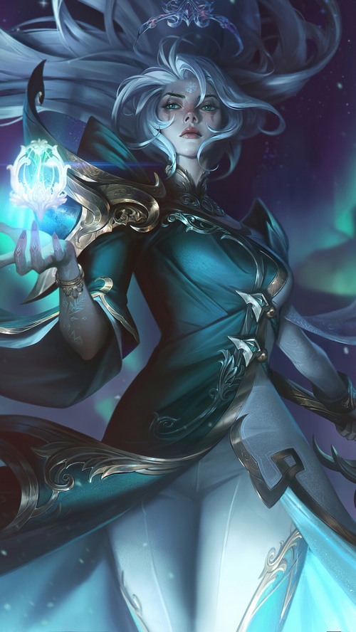 Winterblessed Diana Splash Art from League of Legends