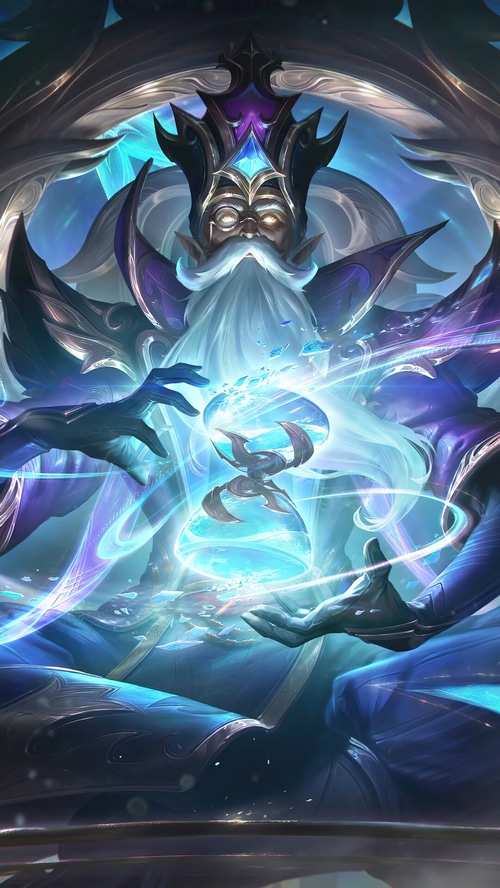 Winterblessed Zilean League of Legends Splash Art
