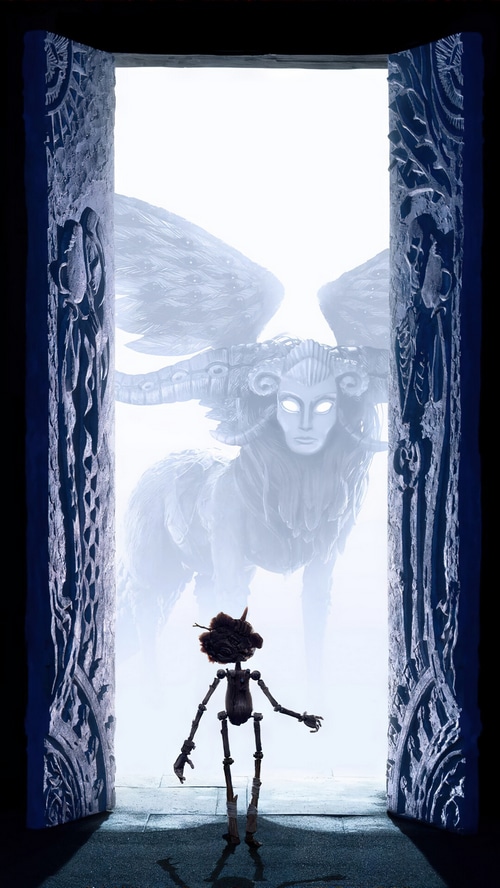 Guillermo del Toro's Pinocchio and a Sphinx