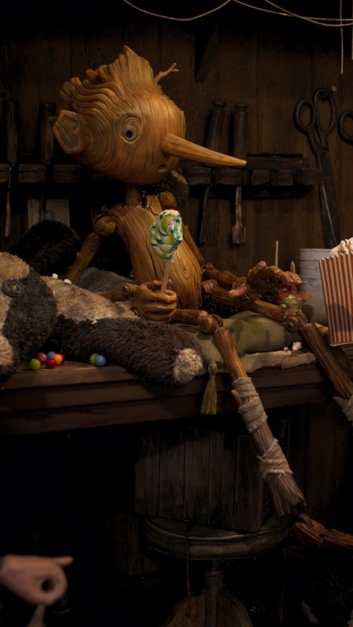 Guillermo del Toro's Pinocchio with Lollipop