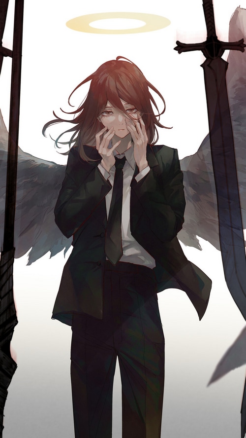 Angel Devil from Chainsaw Man with Wings and Swords