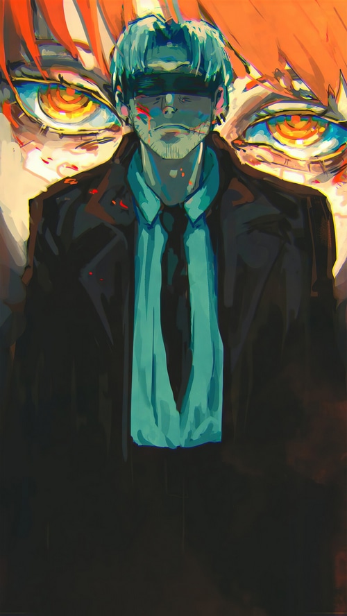 Kishibe and Makima's Eyes from Chainsaw Man