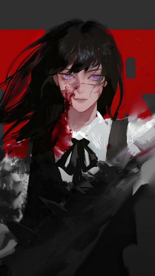 War Devil from Chainsaw Man with blood