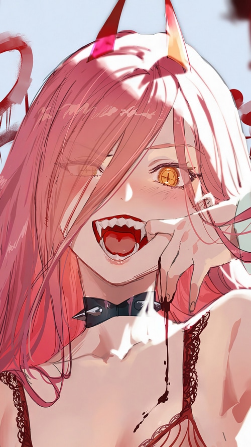 Power from Chainsaw Man anime art