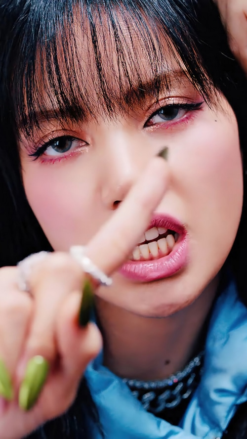 Lisa from BLACKPINK with pink makeup
