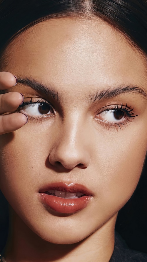Olivia Rodrigo close-up portrait photoshoot