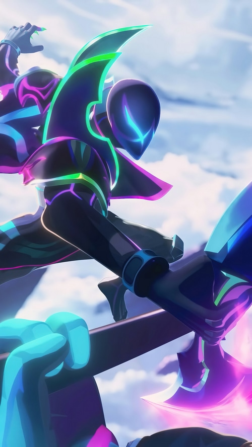 Empyrean Pyke and Jax in League of Legends