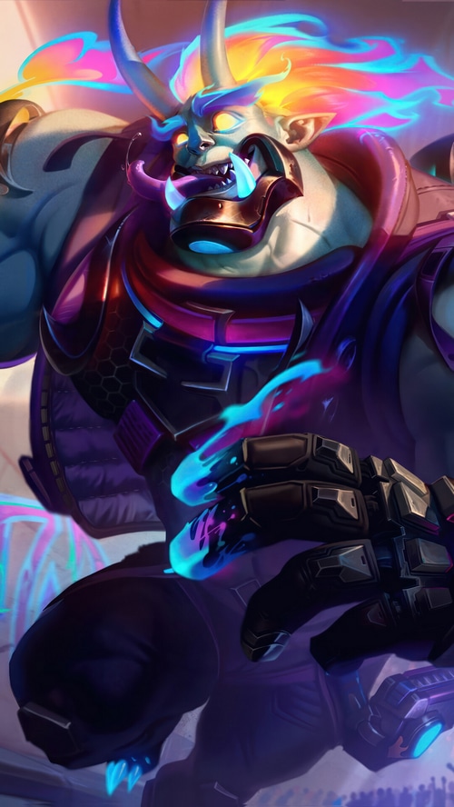 Street Demon Dr. Mundo League of Legends Splash Art