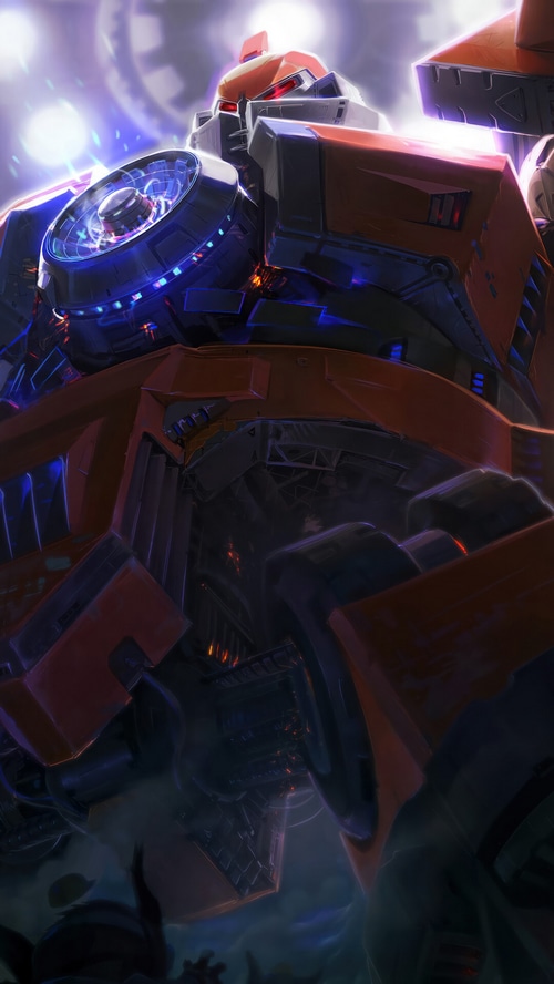 Sion Mecha Skin Splash Art League of Legends