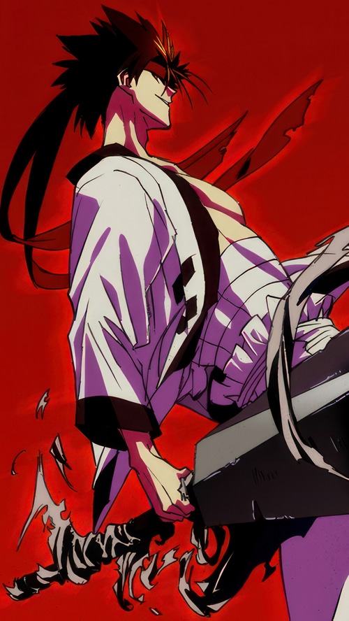 Sanosuke Sagara with a sword