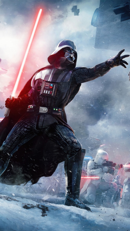 Darth Vader and Stormtroopers in Star Wars Battle