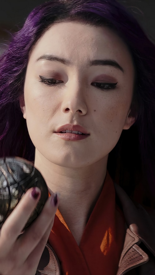 Sabine Wren holding a dark orb