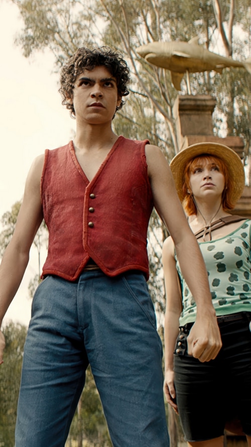 Monkey D. Luffy and Nami in One Piece Live Action