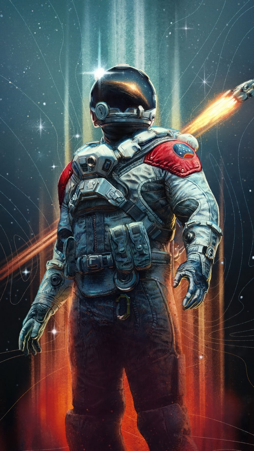 Starfield Astronaut in Space