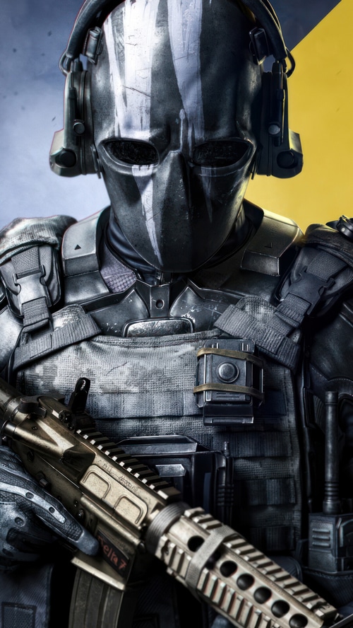 Xdefiant soldier with assault rifle