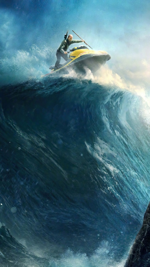 Meg 2: The Trench - Jason Statham on Jet Ski
