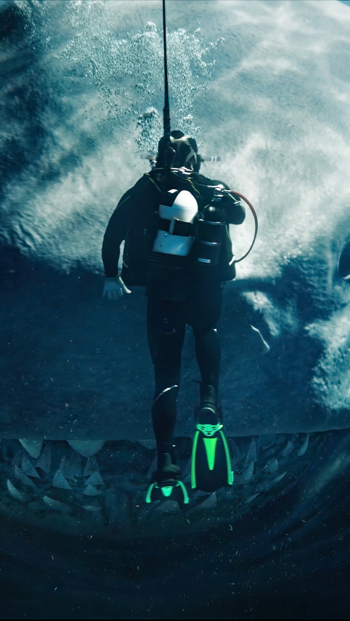 Meg 2: The Trench Megalodon Shark Diver