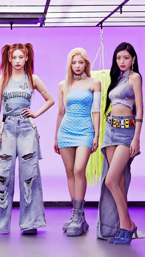 ITZY members Yeji, Ryujin, and Lia in concept photos