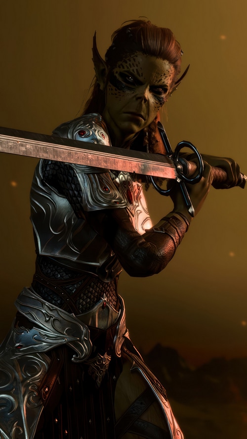 Githyanki Warrior with Sword in Baldur's Gate 3