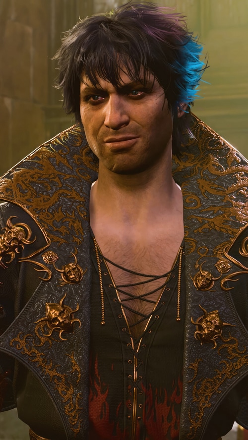Baldur's Gate 3 character with ornate jacket