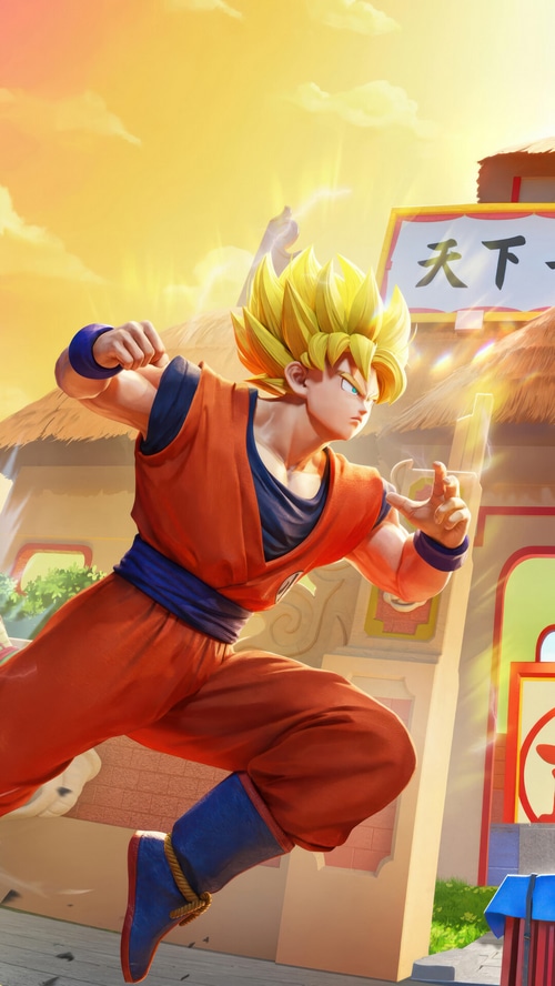 Goku from Dragon Ball Super in a video game