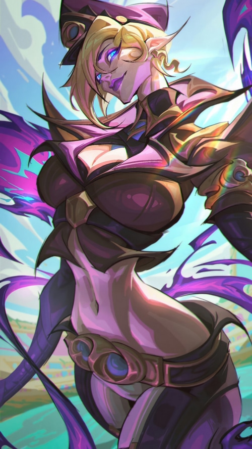 Soul Fighter Evelynn with purple energy