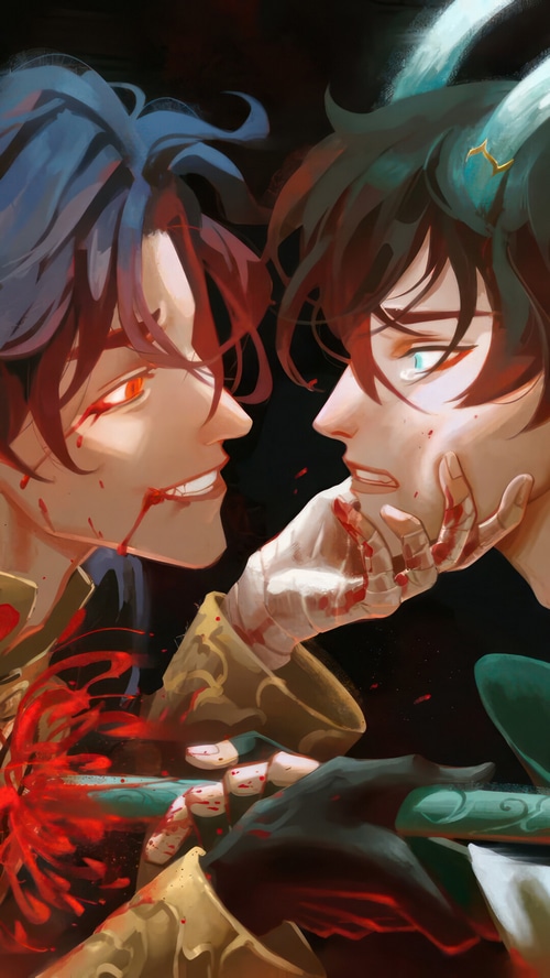 Blade and Dan Heng from Honkai: Star Rail
