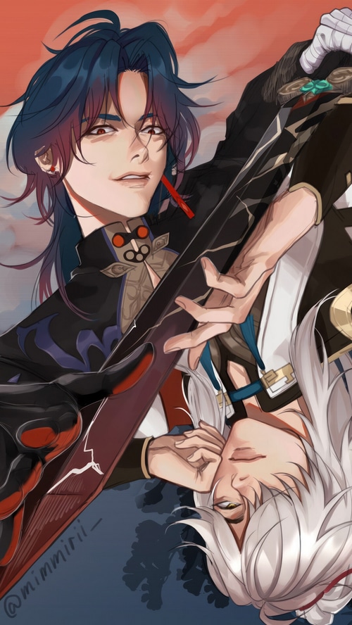 Blade and Dan Heng from Honkai: Star Rail