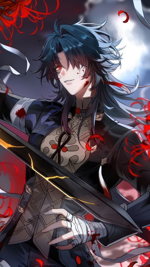 Xiao from Honkai: Star Rail with a blade
