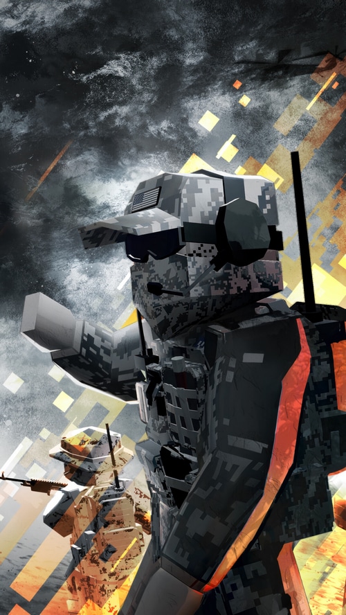 BattleBit Remastered soldiers in digital camouflage