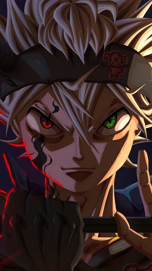 Asta from Black Clover with Demon Power