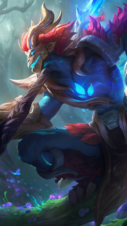 Elderwood Wukong Splash Art from League of Legends