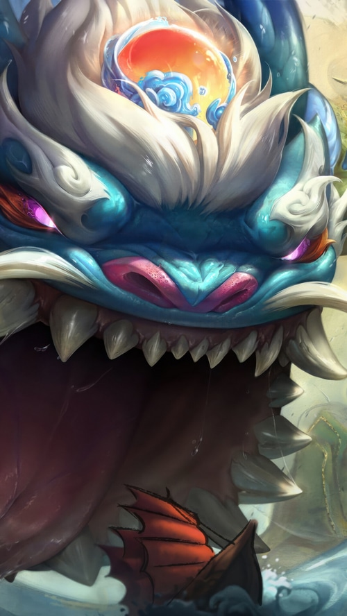 Tahm Kench Shan Hai Scrolls Skin Splash Art