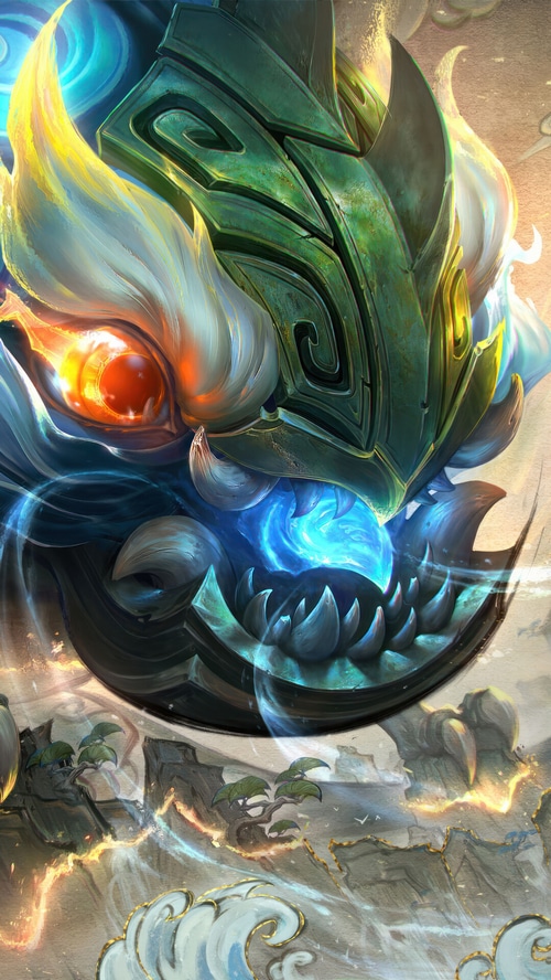Shan Hai Scrolls Kog'Maw Splash Art