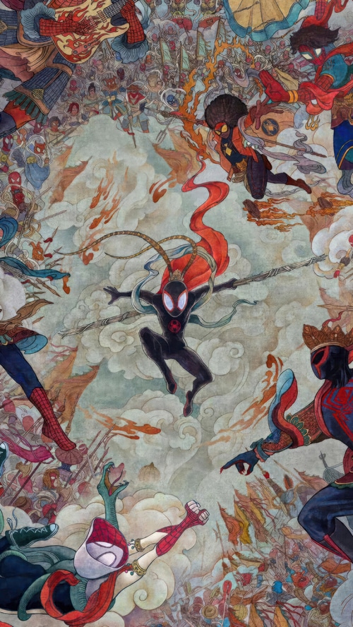 Spider-Man: Across the Spider-Verse Miles Morales Monkey King Art