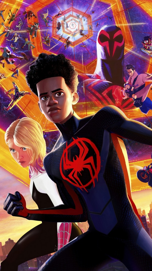Spider-Man: Across the Spider-Verse Miles Morales and Gwen Stacy