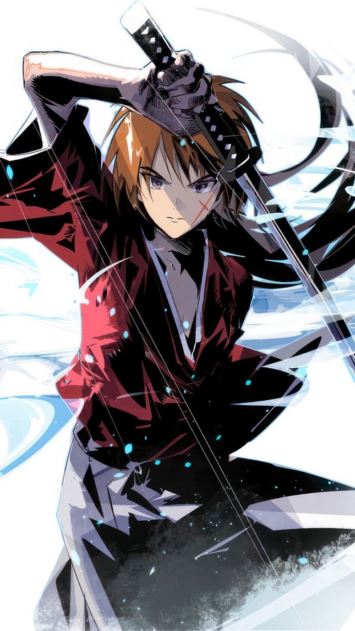 Kenshin Himura with his Katana