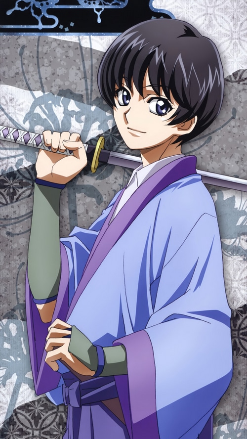 Sojiro Seta from Rurouni Kenshin holding a katana