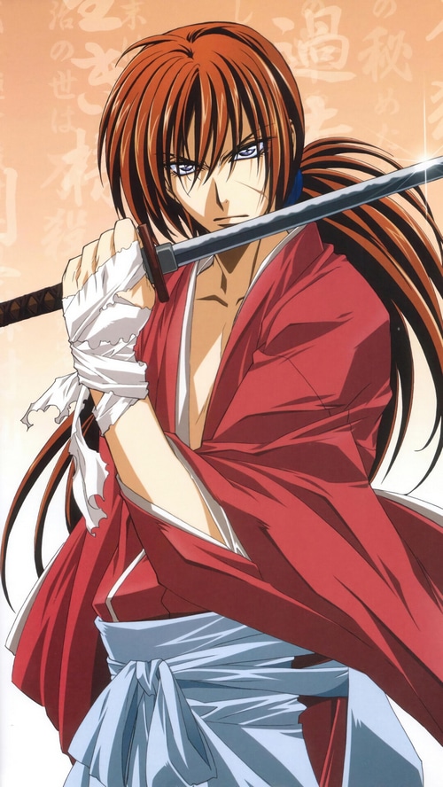 Kenshin Himura with a Katana