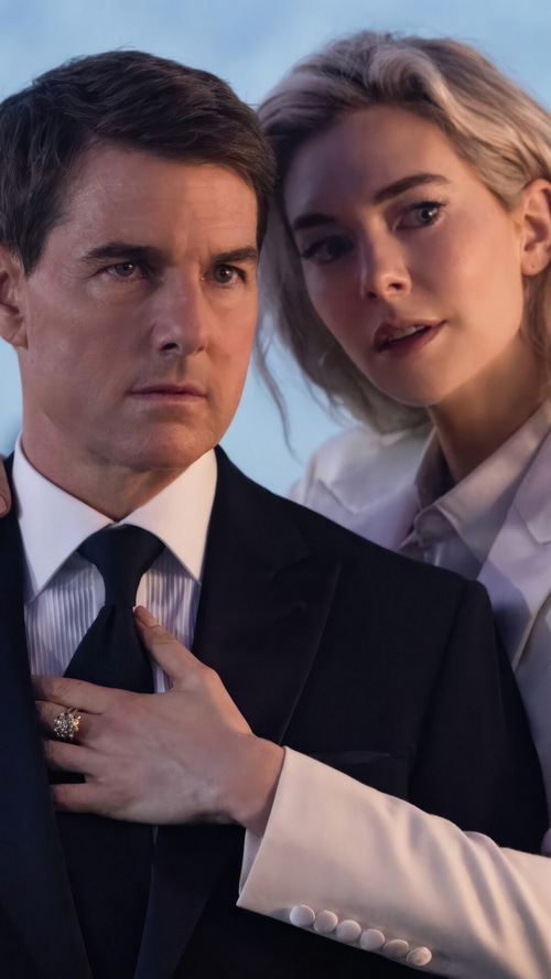Tom Cruise and Vanessa Kirby in Mission: Impossible – Dead Reckoning Part 1