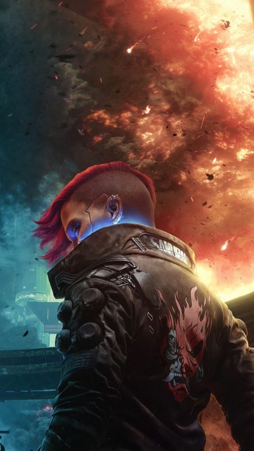 Cyberpunk 2077 V with Samurai Jacket