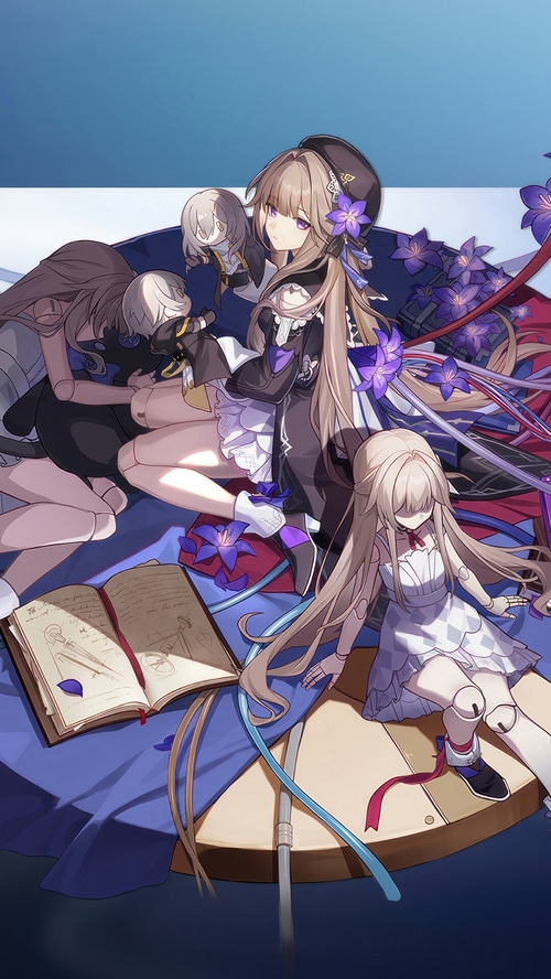 Herta and other characters from Honkai Star Rail